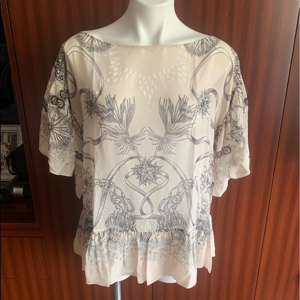NWOT Authentic ROBERTO CAVALLI 100%Silk Blouse s40
